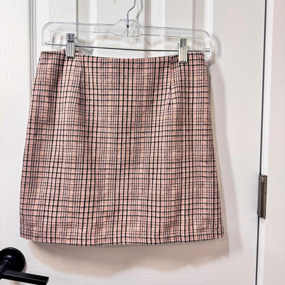 PREPPY Y2K ELLE WOODS legally blonde BARBIE pink PLAID CUTE SEXY MINI SKIRT
